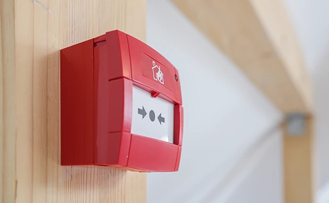 pulsante per attivazione dei sistemi antincendio pavia